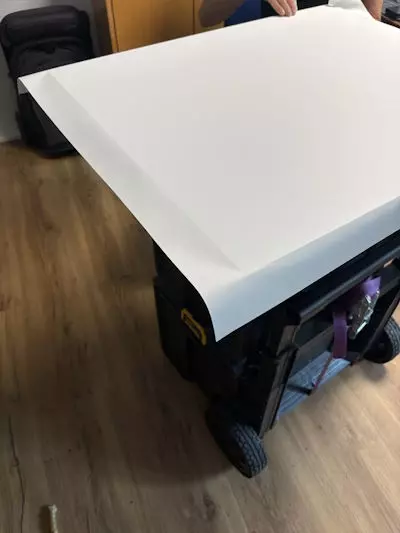 Arbeitsschritte, Raumveredelung, Küchenfolierung