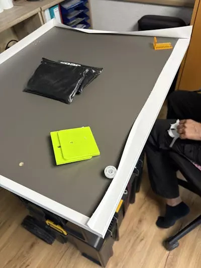 Arbeitsschritte, Raumveredelung, Küchenfolierung