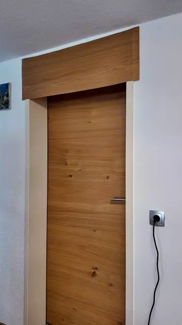 Arbeitsschritte Türrahmen, Raumveredelung, Türfolierung
