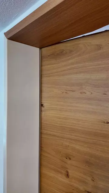 Arbeitsschritte Türrahmen, Raumveredelung, Türfolierung